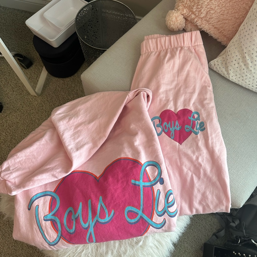 Boys lie sweat set